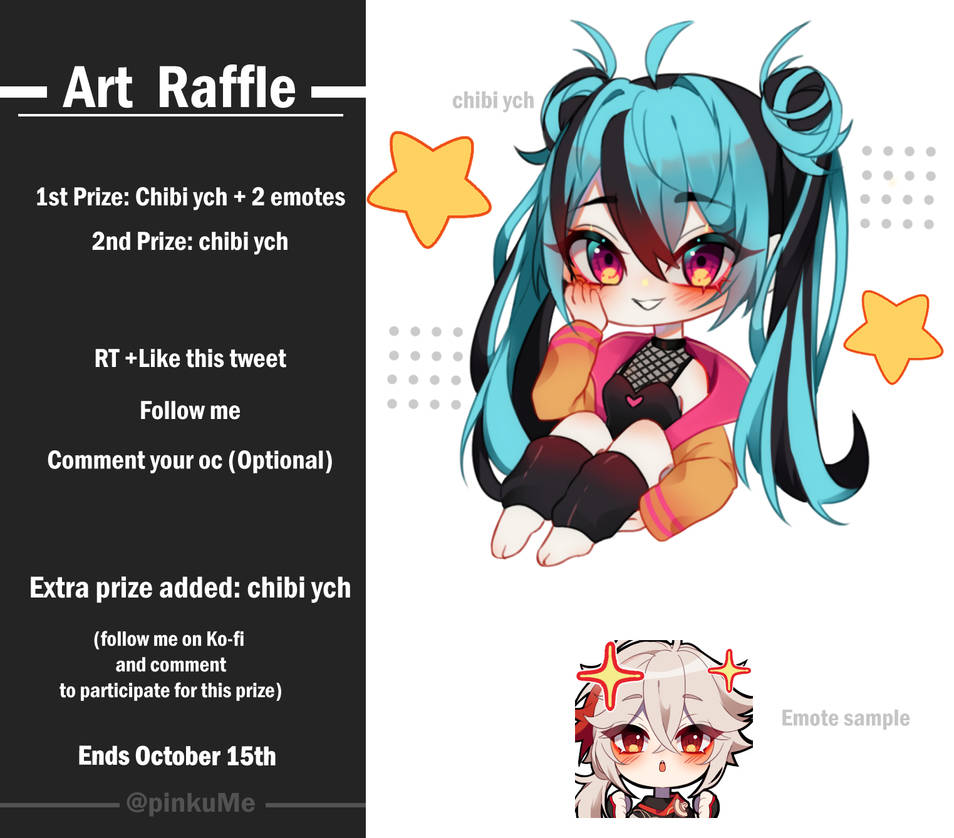 Art Raffle - twitter by pinkuMe on DeviantArt