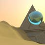 Science Fiction Desert Scene Desktop