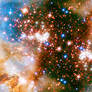 Cobalt Nebula and Stars - Wallpaper