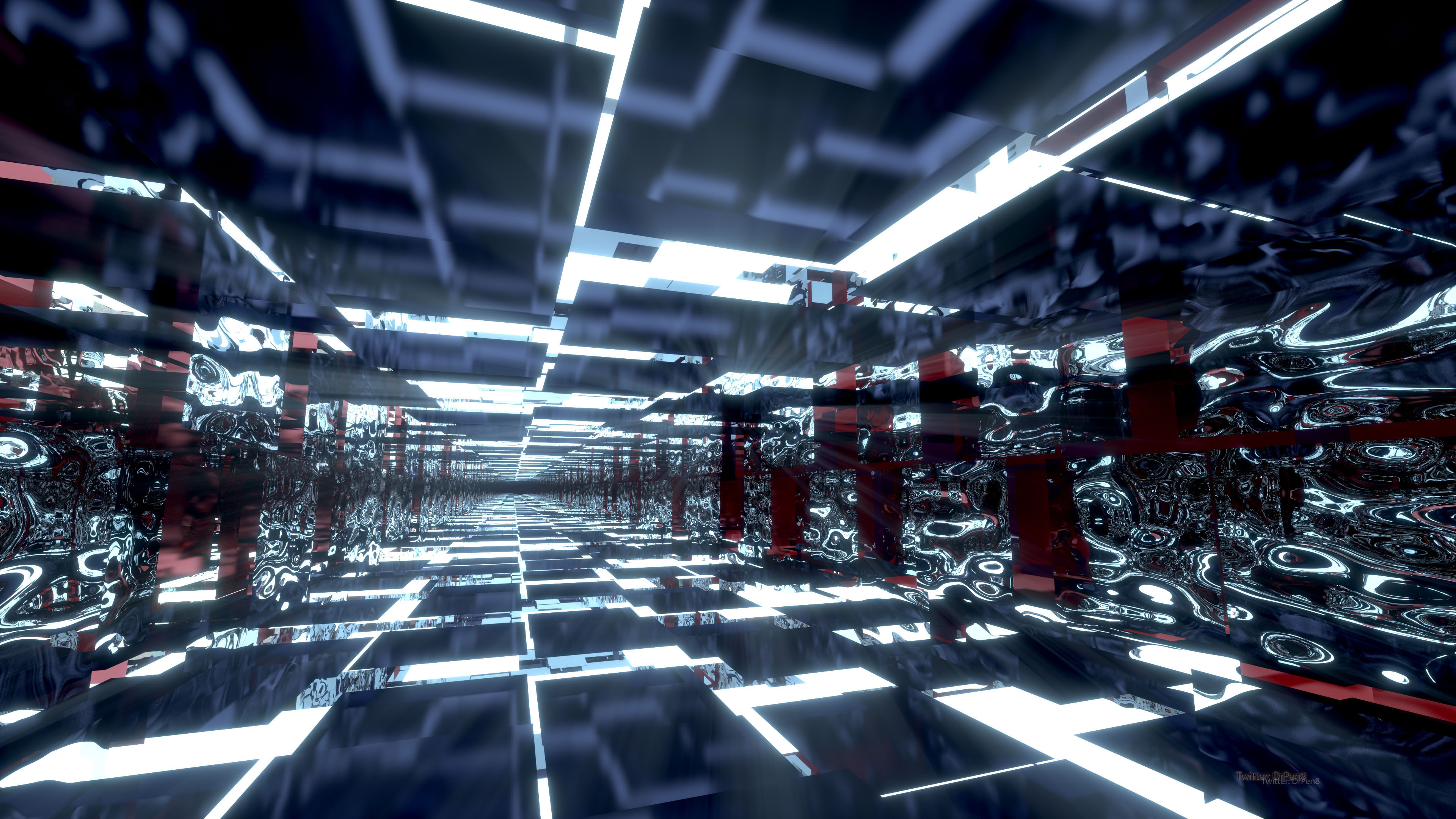 Deep Blue Mirror Tunnel 4k Desktop Wallpaper by Dr-Pen on DeviantArt Deep Blue Mirror Tunnel 4k Desktop Wallpaper by Dr-Pen on DeviantArt