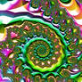 Multicolored Spiral 4k Fractal