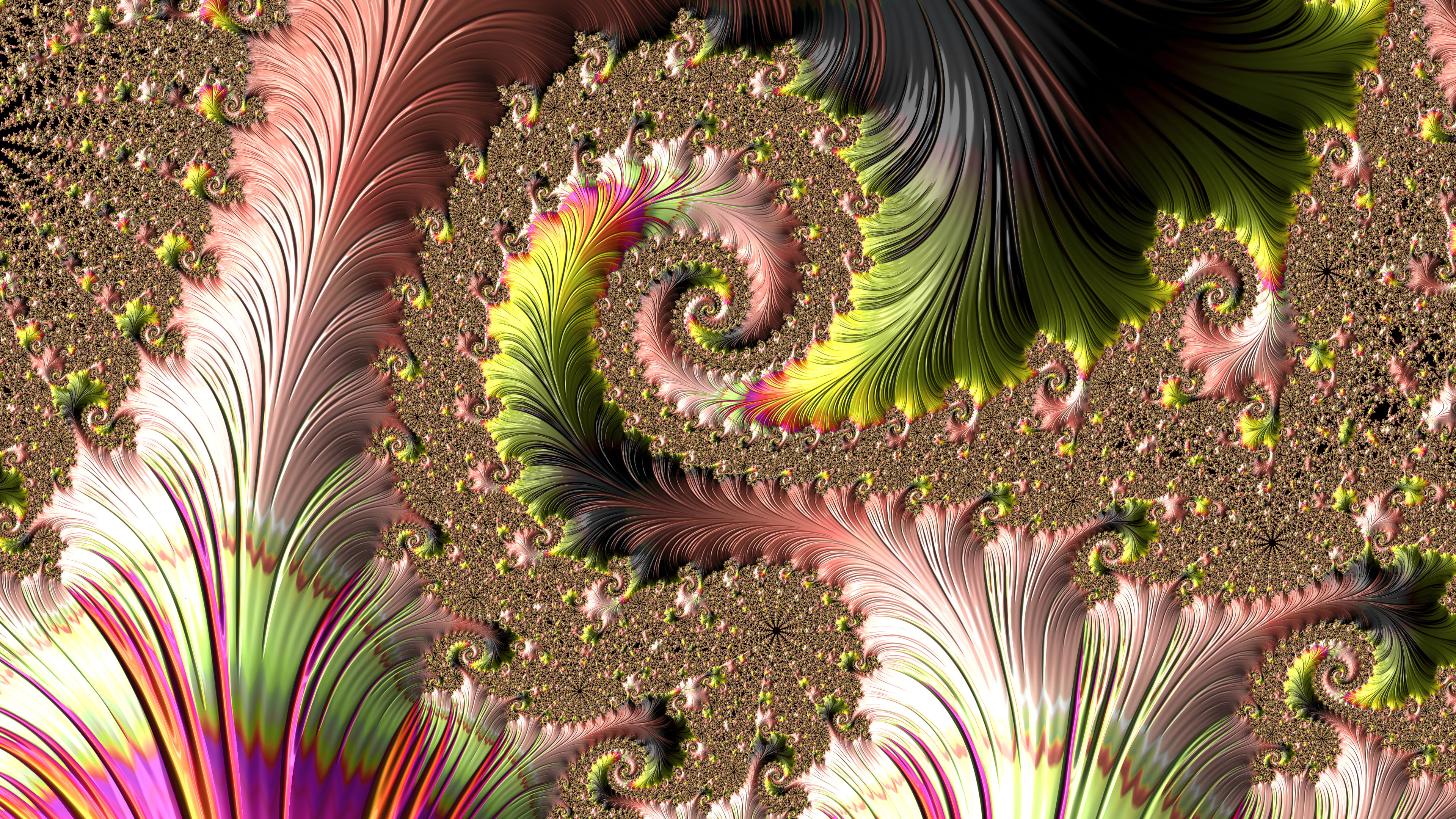 Fractal Art for your Desktop - Colorful Spirals by Dr-Pen on