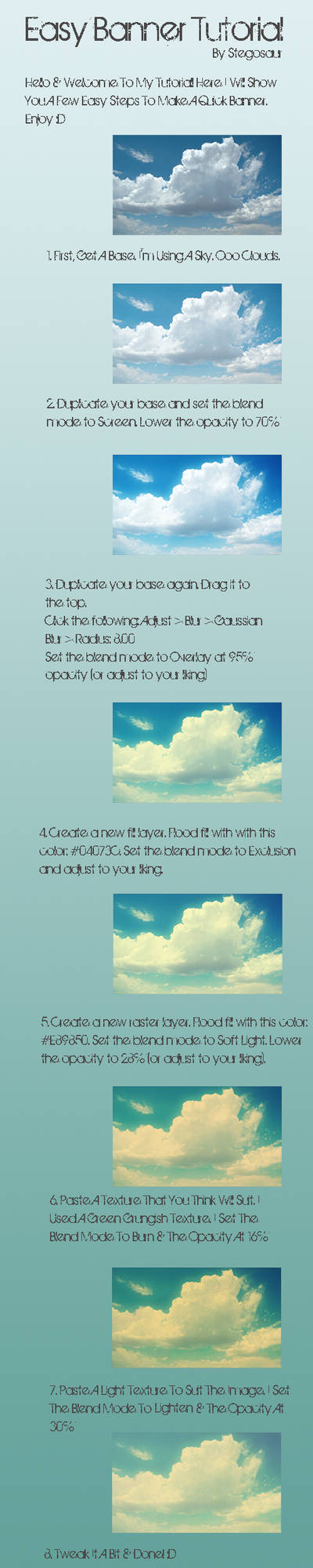 Creaking Banner Tutorial Easy Banner Tutorial by Stegosaur on DeviantArt