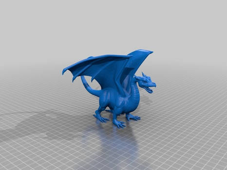 3D dragon statue