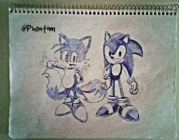 Dibujo de Sonic y Tails by Phantom017 on DeviantArt