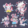 Sylveon Fusions ( Adopts closed )