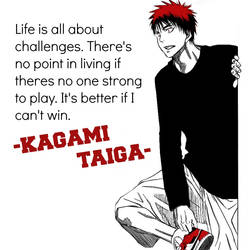 Kagami Taiga quote