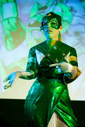 Hayley Jane performs burlesque as the Green Ranger