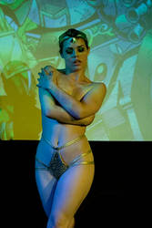 Hayley Jane performs burlesque as the Green Ranger