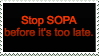 Stop SOPA Stamp