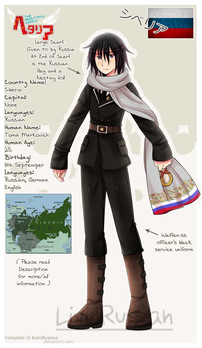 Hetalia Oc Profile Siberia