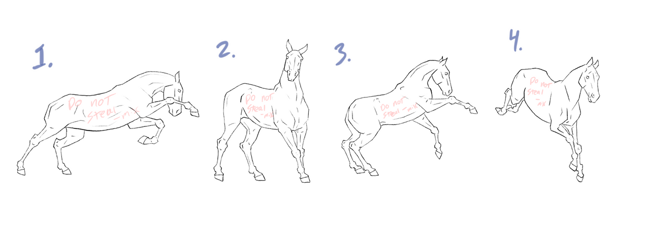 Interrobang Design YCH sketch horses - Direct buy OPEN by Interrobang-designs on DeviantArt