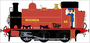Rhonda The Red Saddle Tank Engine
