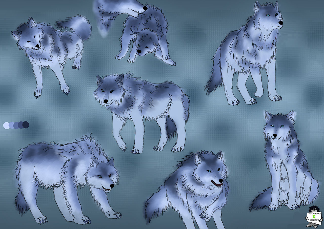 The Blue Wolf by Andrew-the-Architect on DeviantArt
