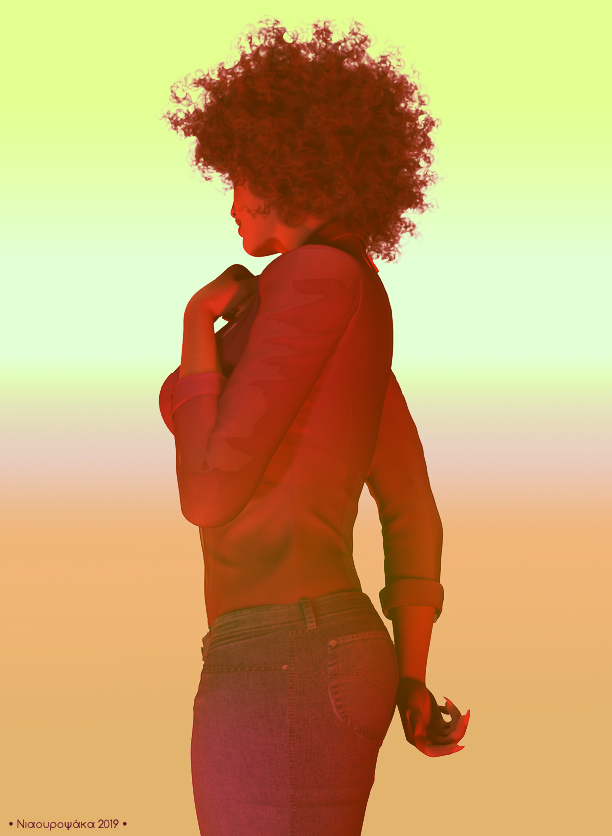 in the haze Blue jean Raspberry in the haze