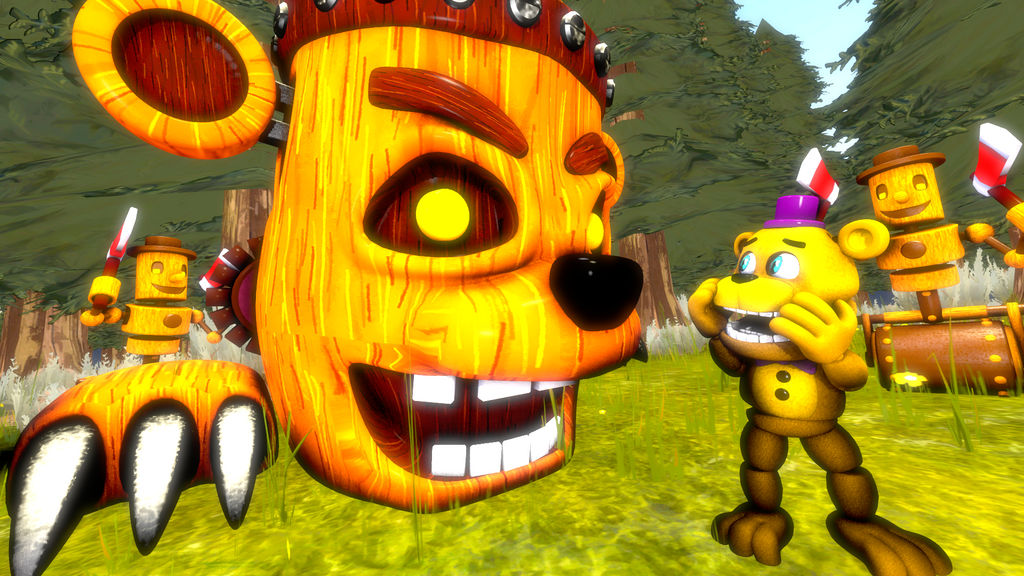 SFM FNaF World Auto Chipper Jumpscare By EmeraldWerewolfHeart On sfm-fnaf-world-auto-chipper-jumpscare-by-emeraldwerewolfheart-on