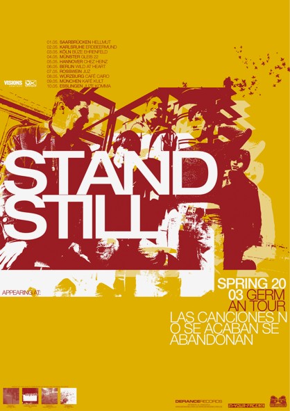 STANDSTILL POSTER ESPAGNA