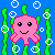 Free animated pink octopus