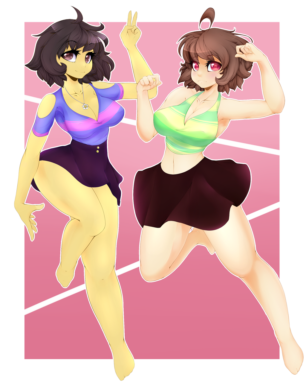 Chara X Frisk By Ayloulou On Deviantart Chara X Frisk By Ayloulou On Deviantart