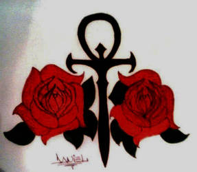 VAMPIRE ANKH AND ROSES - COLORS