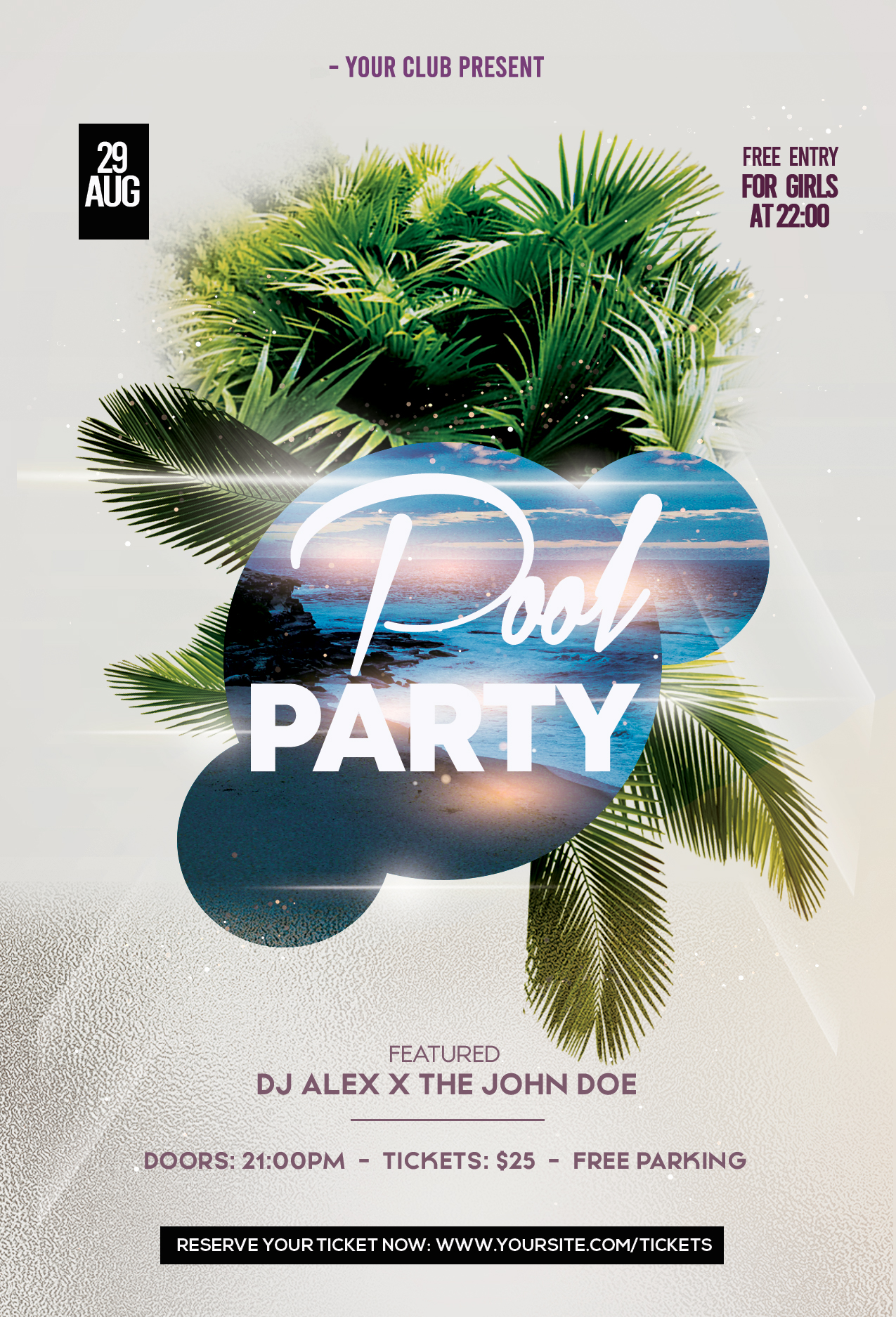 Pool Party Free PSD Flyer Template by StudioFlyers on DeviantArt