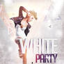 White Club Party Free PSD Flyer Template