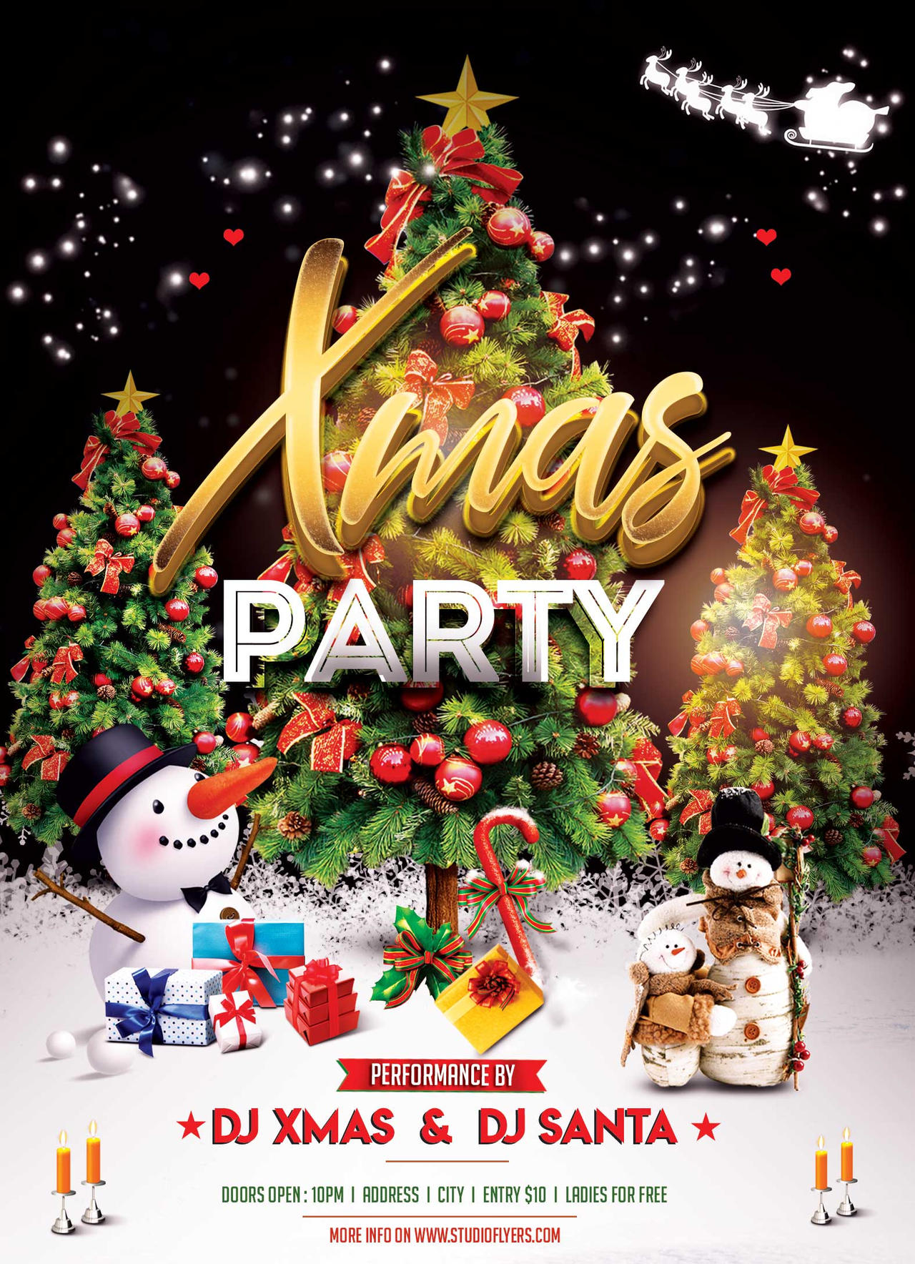 XMas Party Night Free PSD Flyer Template by StudioFlyers on DeviantArt XMas Party Night Free PSD Flyer Template by StudioFlyers on DeviantArt