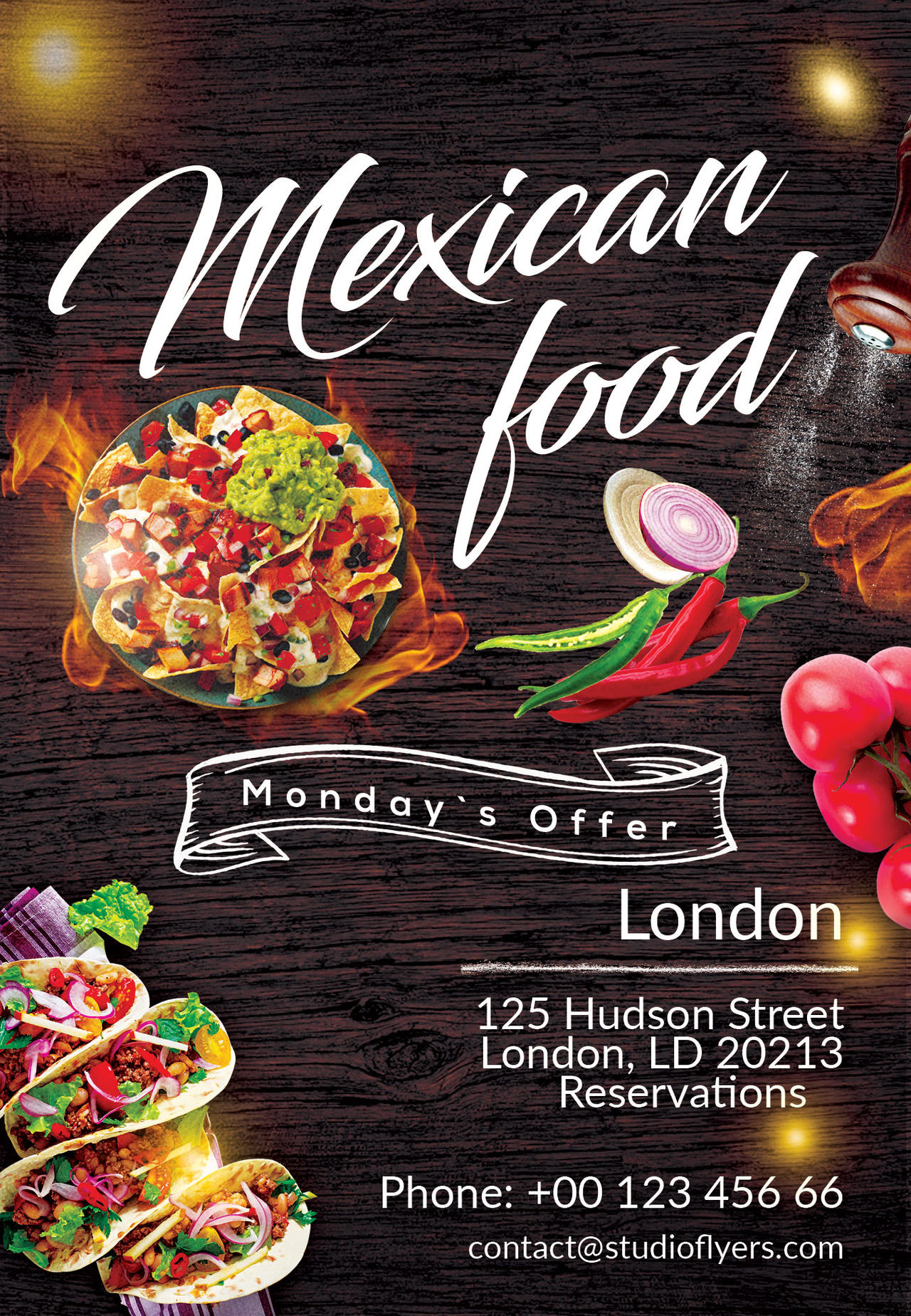 Mexican Food Free PSD Flyer Template by StudioFlyers on DeviantArt