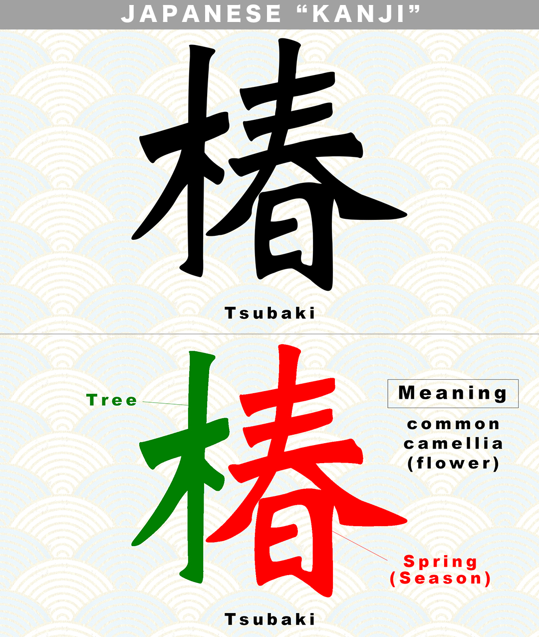 Tsubaki Japanese Kanji By Momotan3944 On Deviantart