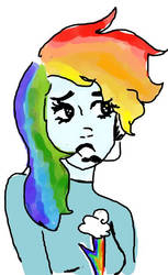 doodle of rainbowdash