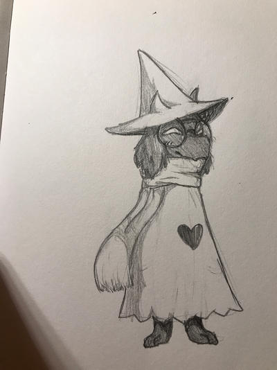 Simple Ralsei Drawing Ralsei Pencil Sketch by NuttyNuisance on DeviantArt