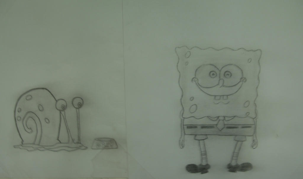 Spongebob and Gary by Sullenned on DeviantArt