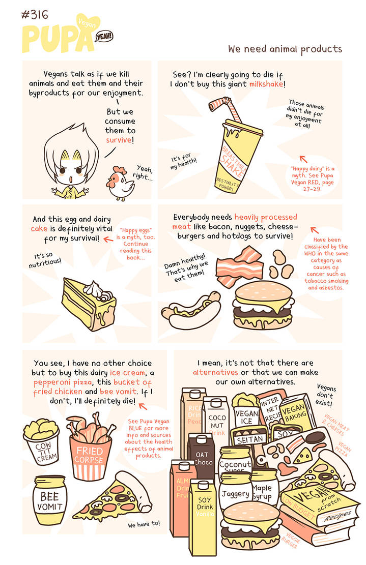#316: We need animal products by Pupaveg #316: We need animal products by Pupaveg