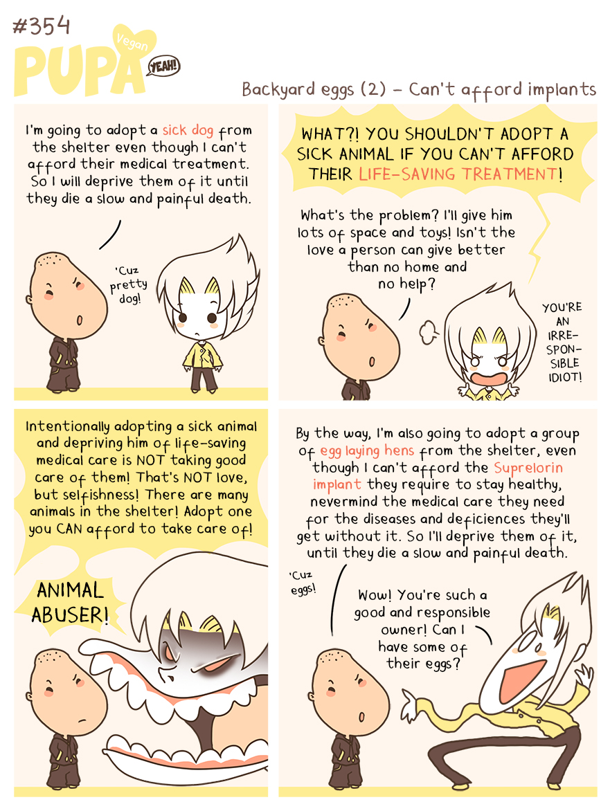 #354: Backyard eggs (2) - Can't afford implants by Pupaveg
