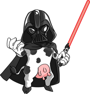 Darth Vader cow {COMMISSION}