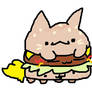 burger kitty stack :3