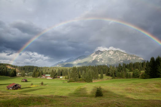 Rainbow and Alps