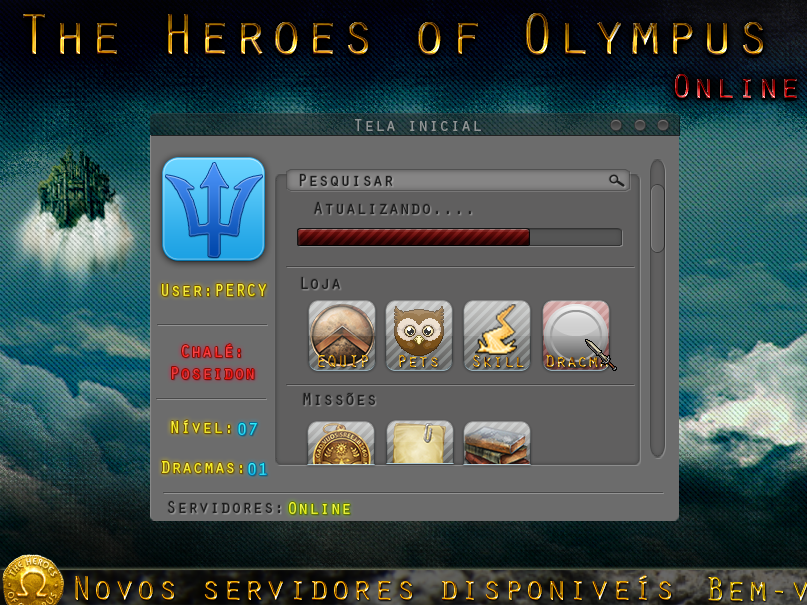 MMO - The heroes of olympus Online Test #1