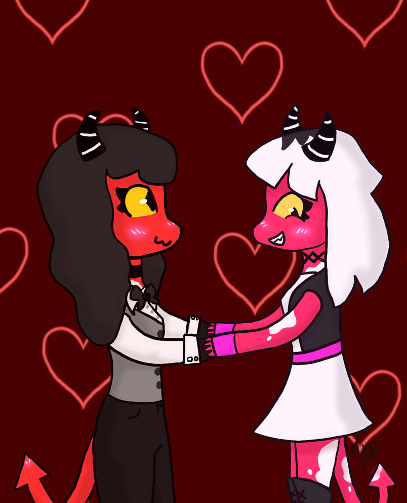 Imp Girls in love bc they are cute :3 by Artstybutterfly on DeviantArt