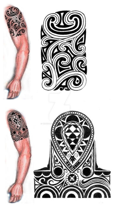 Tribal shoulder-arm tattoo design by thehoundofulster on DeviantArt
