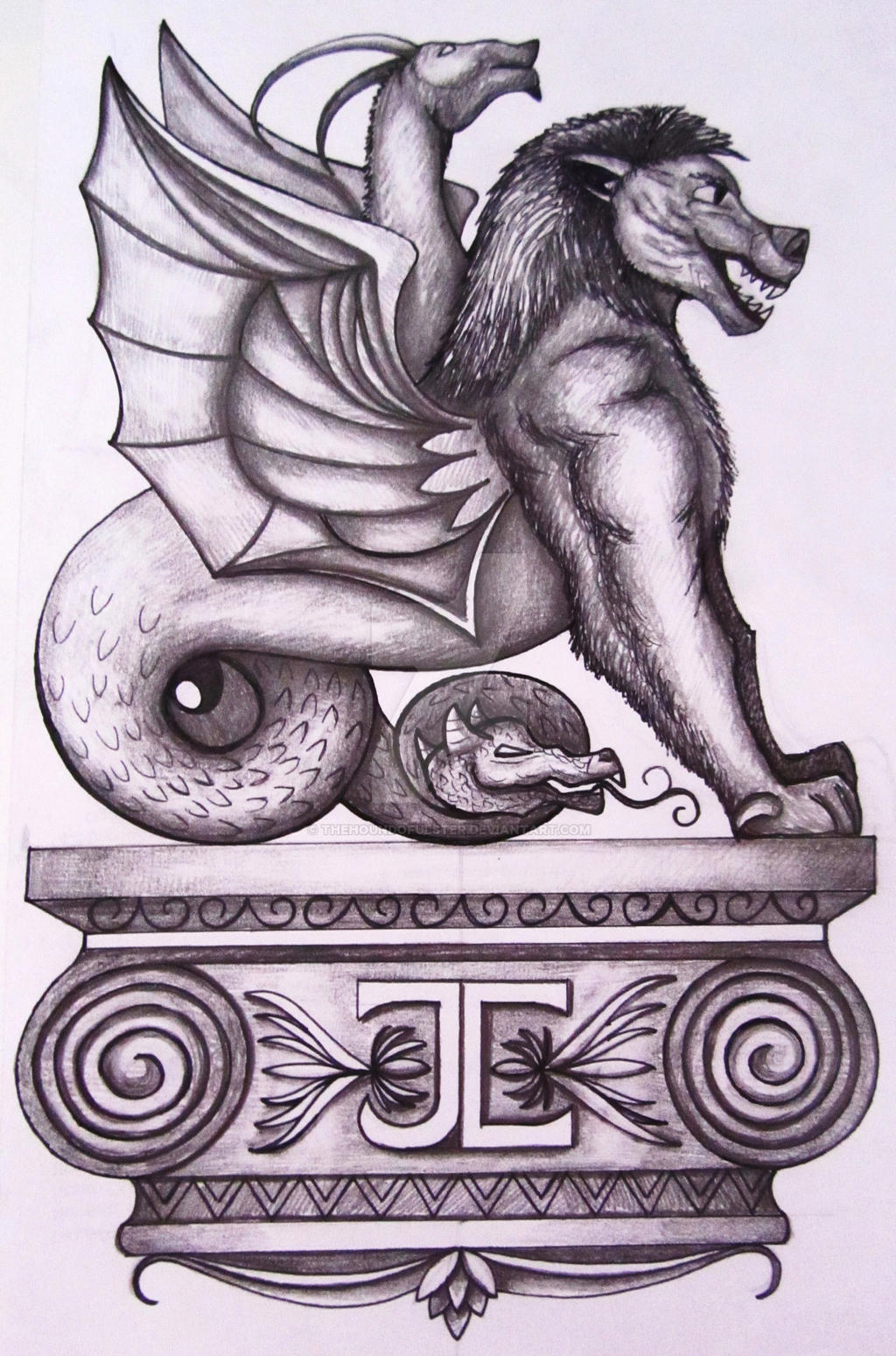 Chimera Tattoo Design By Thehoundofulster On Deviantart Chimera Tattoo Design By Thehoundofulster On Deviantart