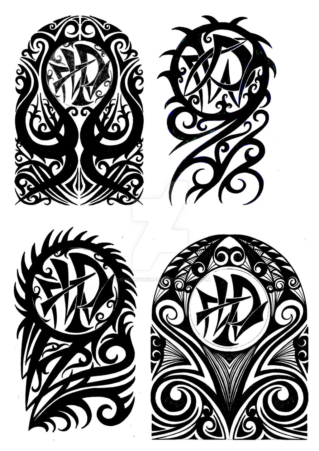 Tribal halfsleeve tattoo designs by thehoundofulster on DeviantArt