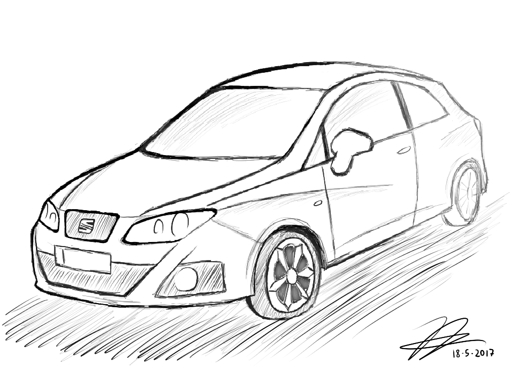 SEAT Ibiza 6J1 sketch