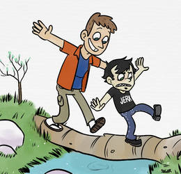 Dan Vs. Crossing Logs