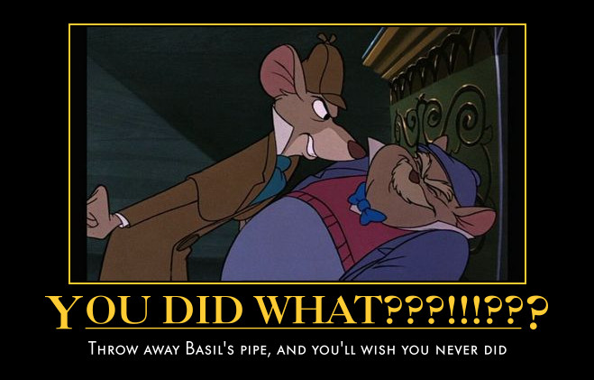 Dawson took Basil's pipe away