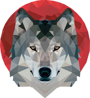 Red Moon + Wolf