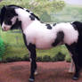 OOAK felt fabric model horse