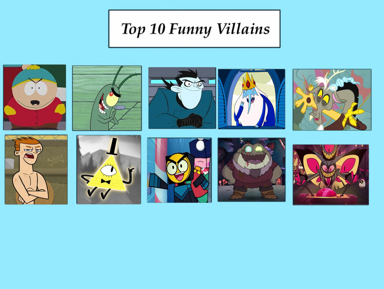 My Top 10 Funny Cartoon Villains by Matthiamore on DeviantArt