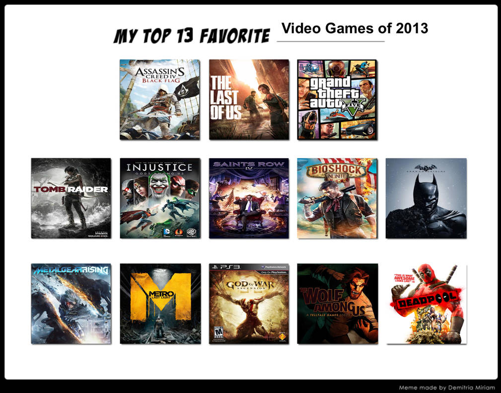 TOP 10 - MELHORES GAMES DE 2013 