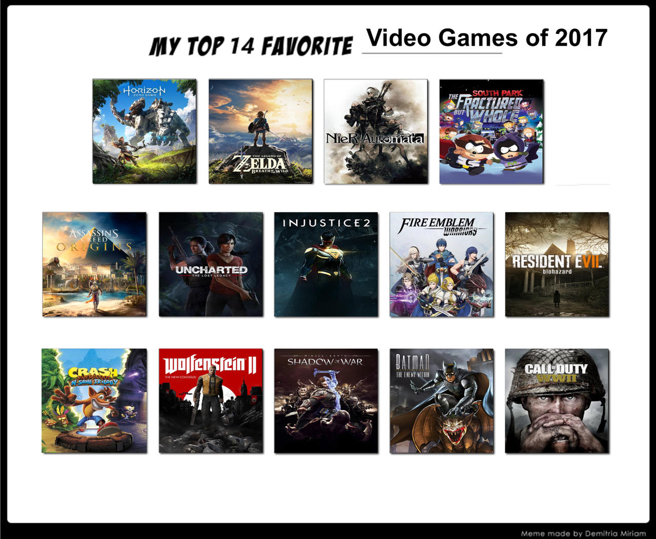 The Top 10 Games I Played in 2017